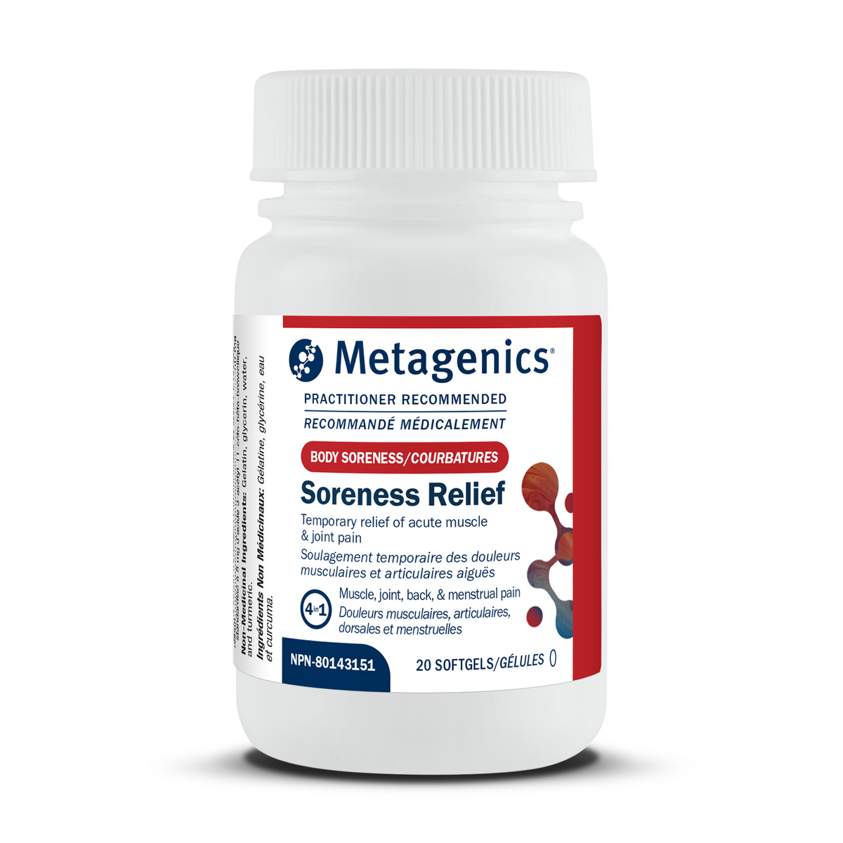 Metagenics Soreness Relief – 20 gélules